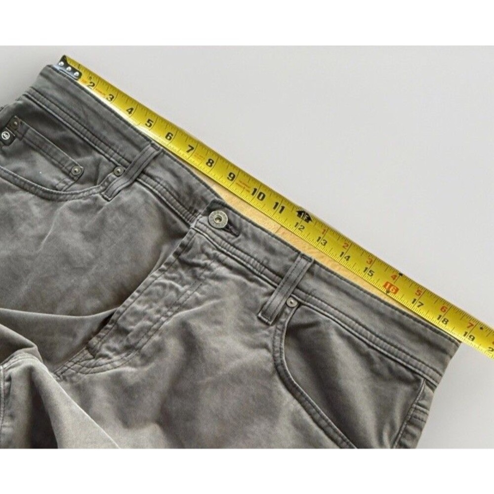 AG Adriano Goldschmied Pants Mens 36x30 Charcoal Gray The Everett Slim Straight - Picture 4 of 15